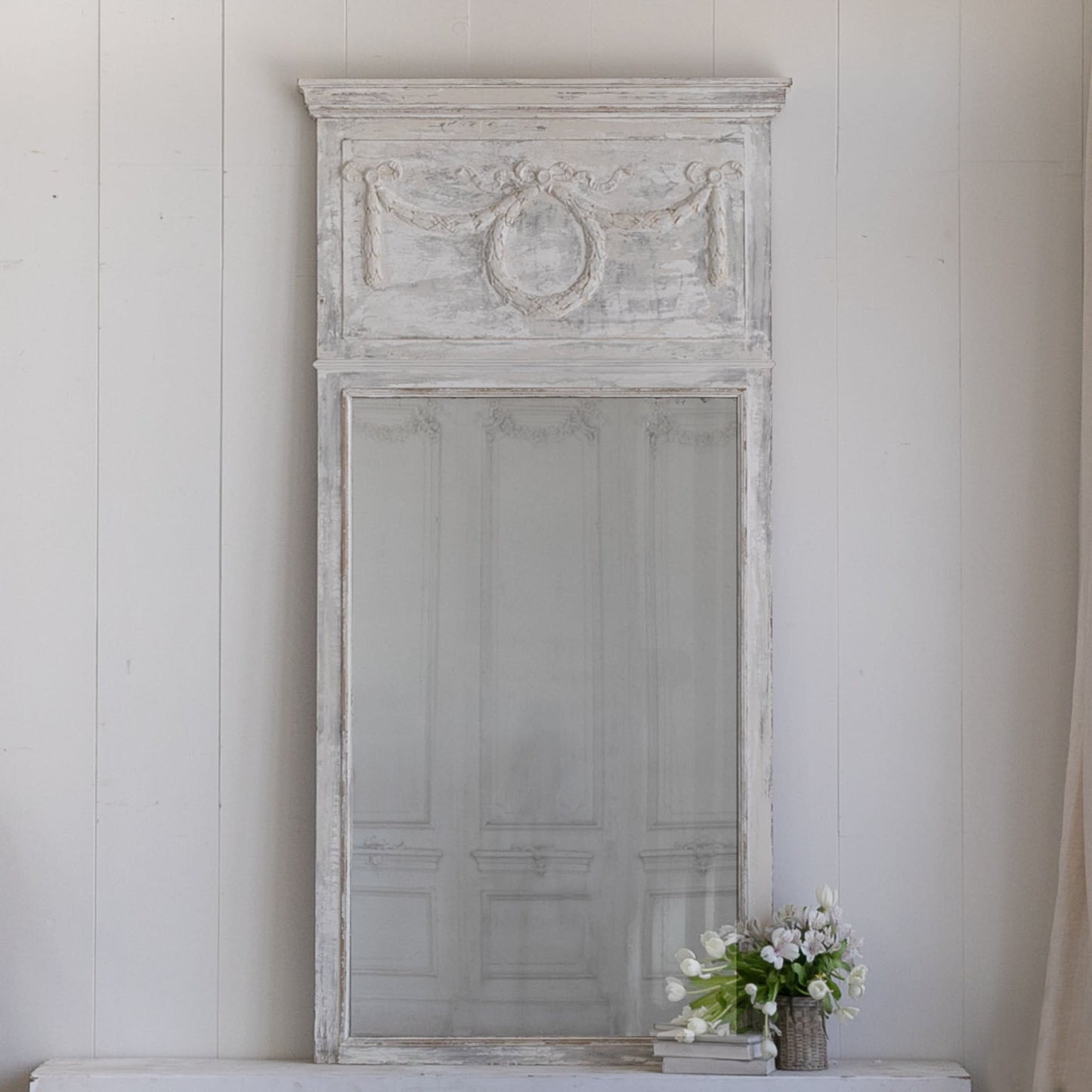 Antique Trumeau Mirror