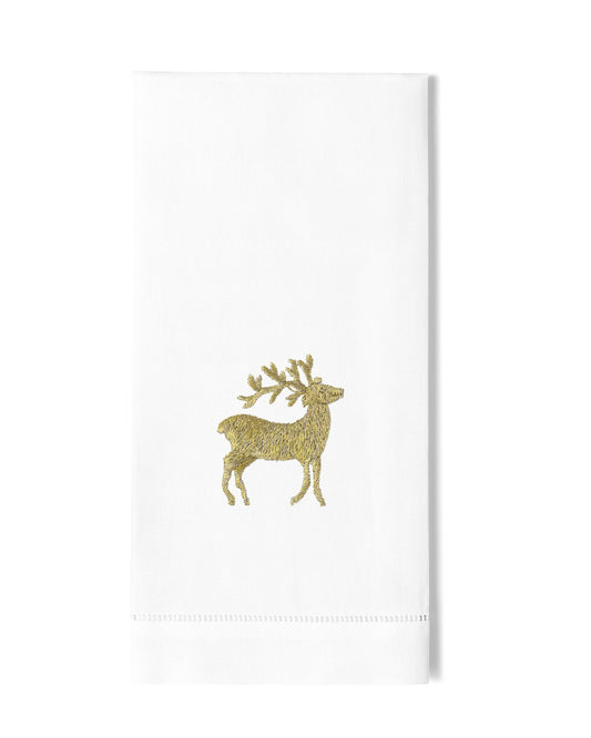 Towel - Gold Reindeer