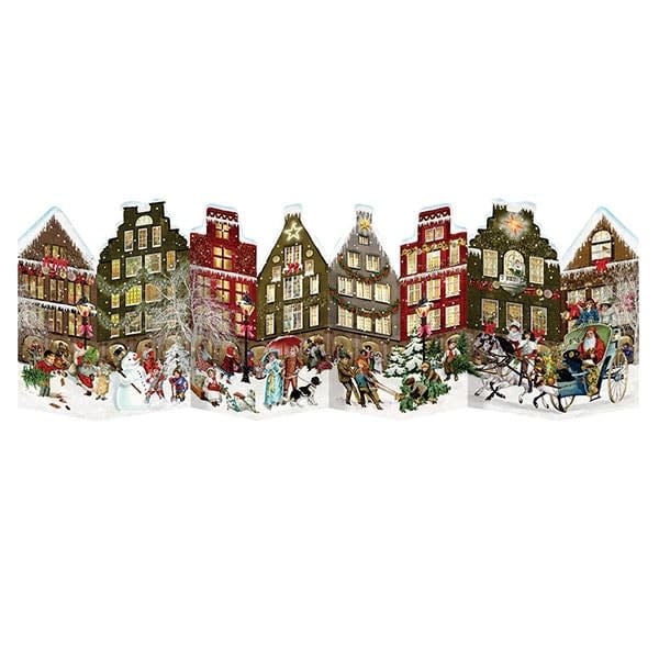 Advent Calendar Free Standing - Christmas Street