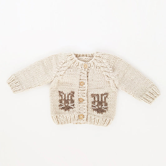 Baby Cardigan Sweater - Whiskers Bunny Rabbit