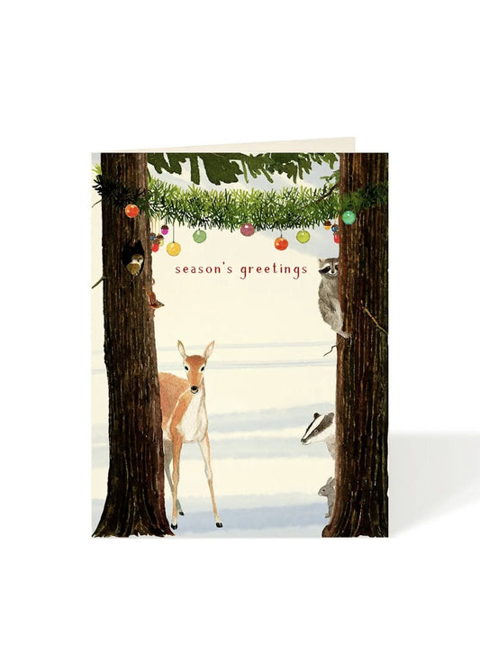 Card - Holiday - Woodland Greetings