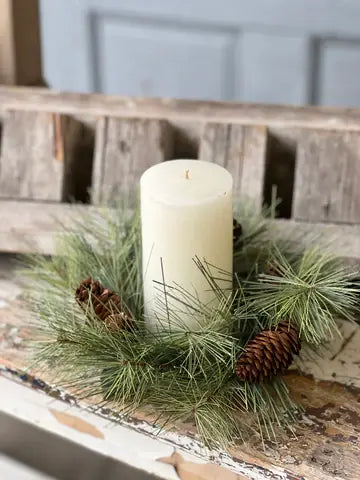 Candle Ring - Southern Pine 10" (3" Inner Ring)