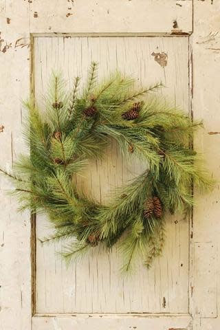 Wreath - Jackson Pine with Cone 24"