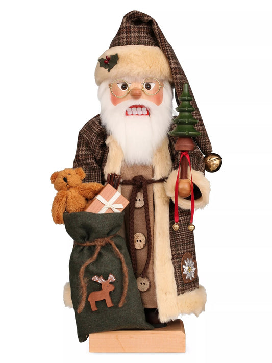 Nutcracker - Santa in Brown Checkered Coat