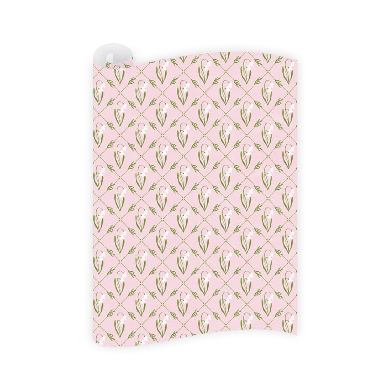 Gift Wrap - Snowdrop Meadow Pink (3 sheets)