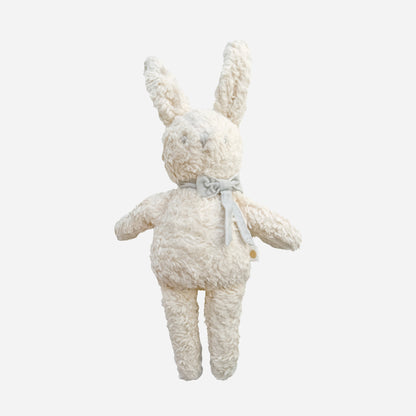 Sherpa Bunny with Velvet Bow - Grey
