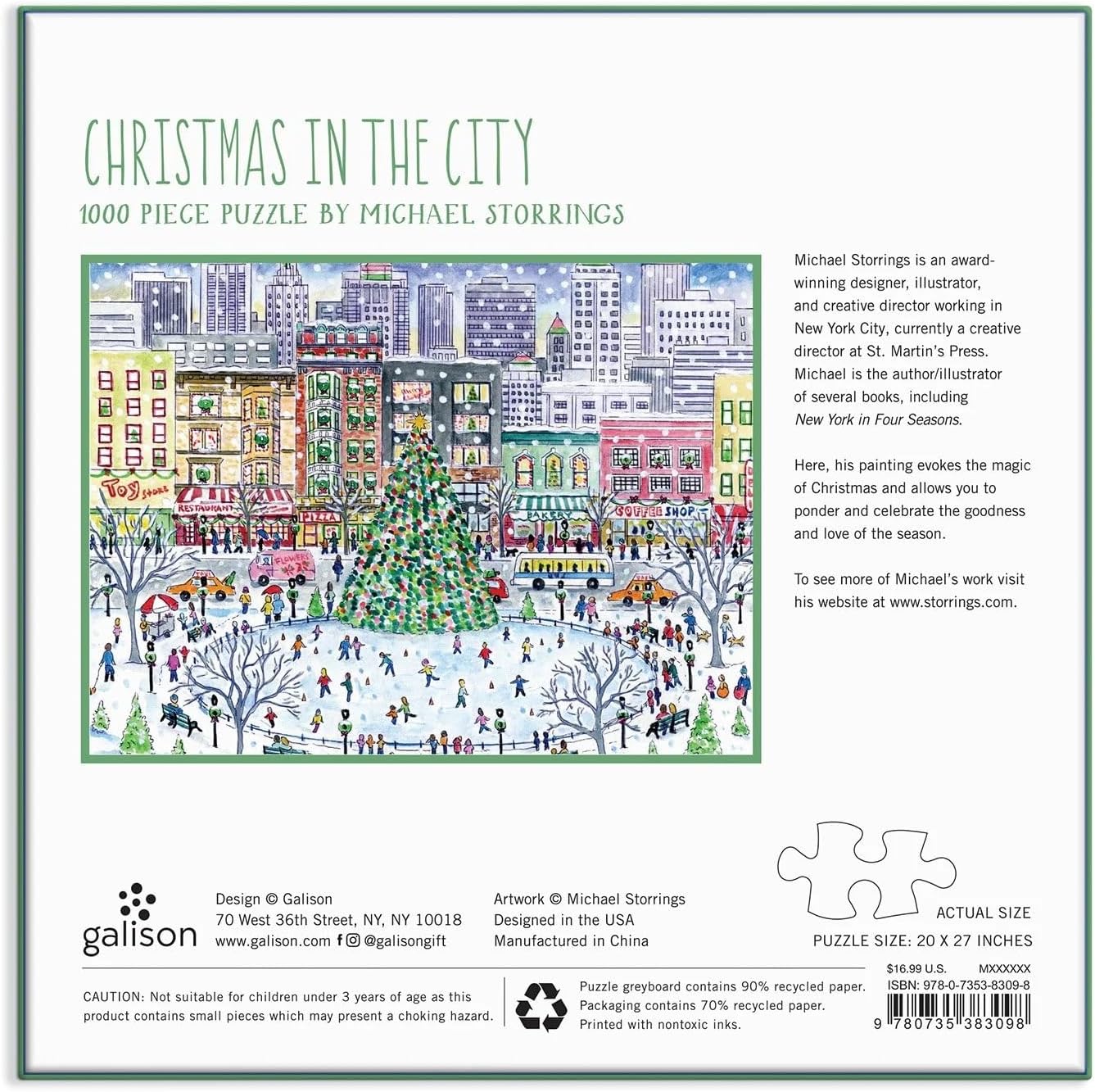 Puzzle - Christmas in the City (1000 pieces)