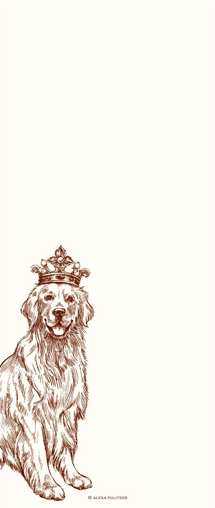 Notepad Skinny - Royal Golden Retriever