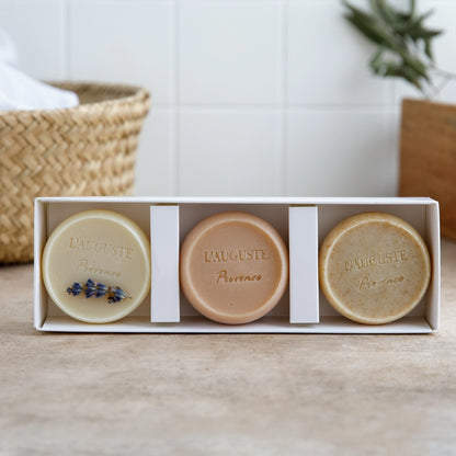 Handcrafted Soap from Provence - Set of Three in Box