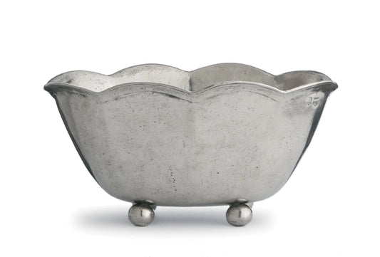 Pewter Scalloped Bowl