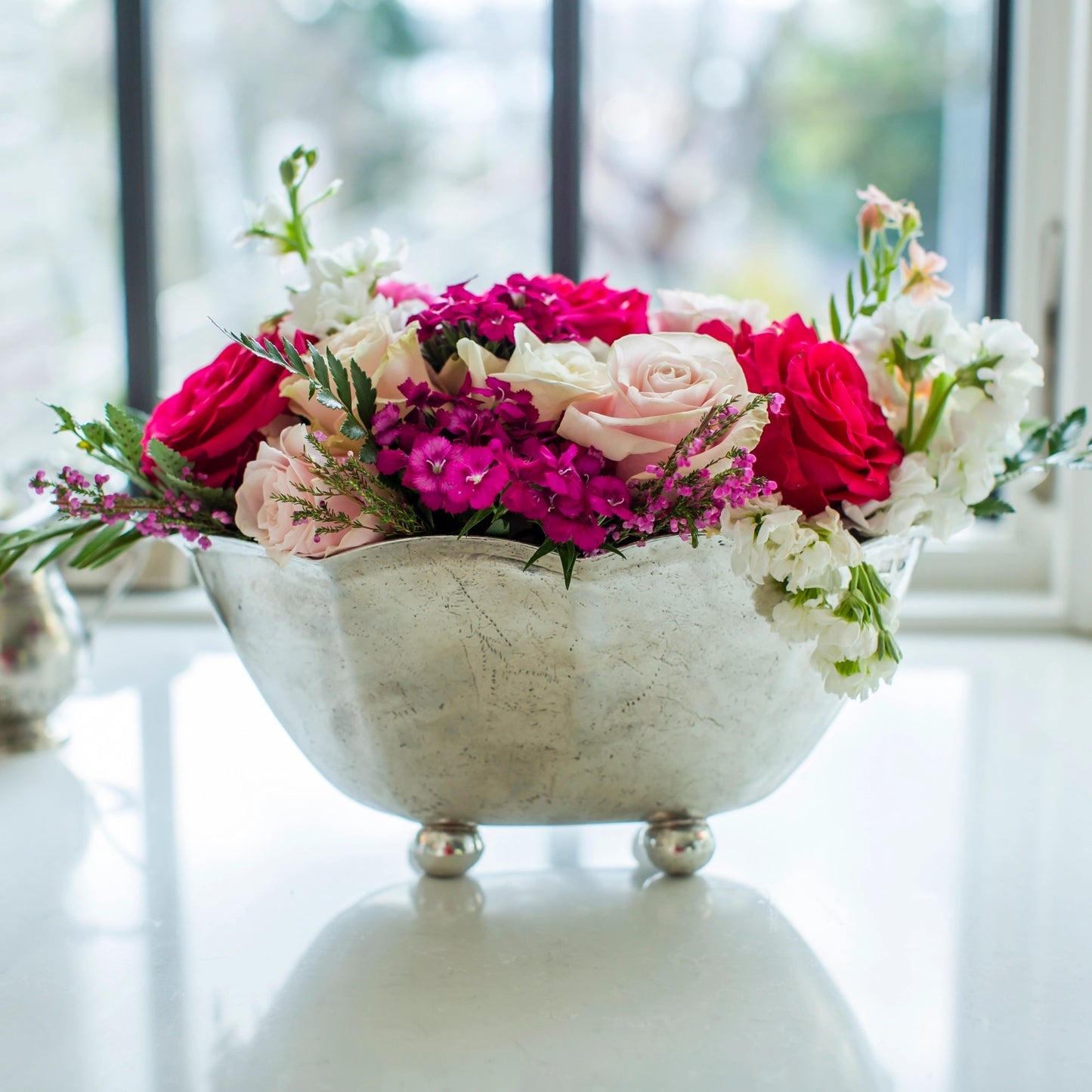 Pewter Scalloped Bowl