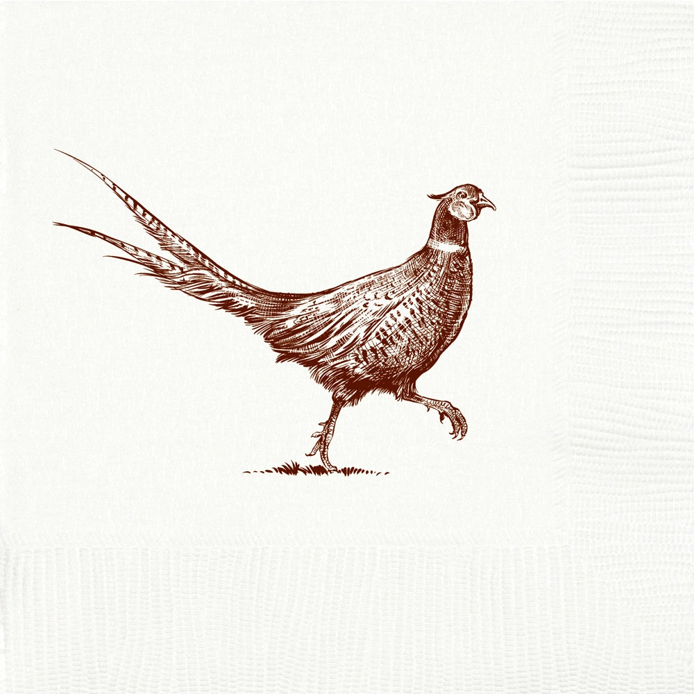 Paper Cocktail Napkins - Pheasant