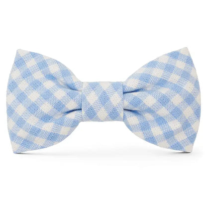 Sky Blue Gingham - Bow Tie