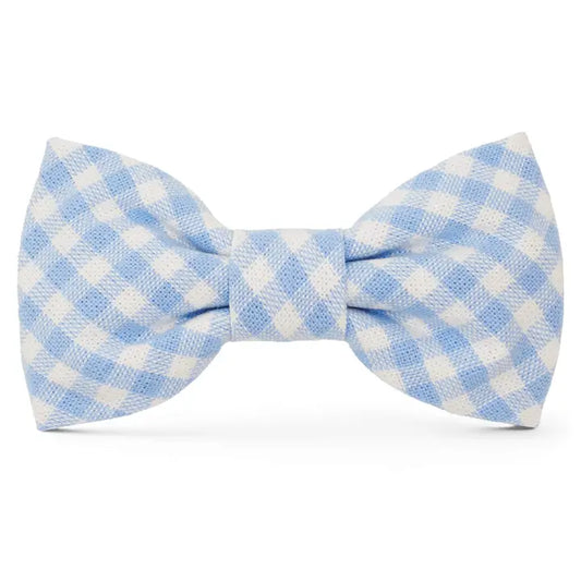 Sky Blue Gingham - Bow Tie