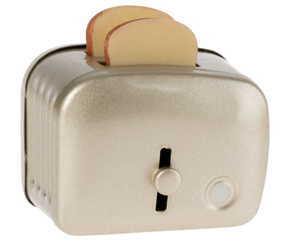 Toaster and Bread - Silver (Miniature)