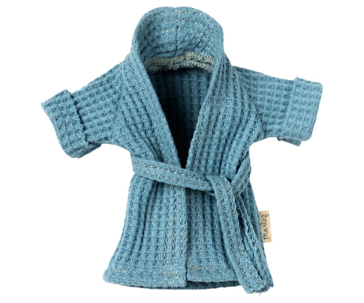 Mouse Clothes - Mum & Dad - Bathrobe Dusty Blue