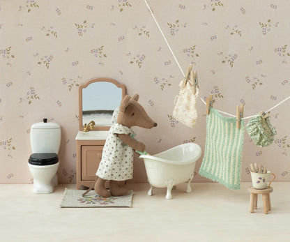 Sink with Mirror - Dark Powder & Flower Knob (Mouse)
