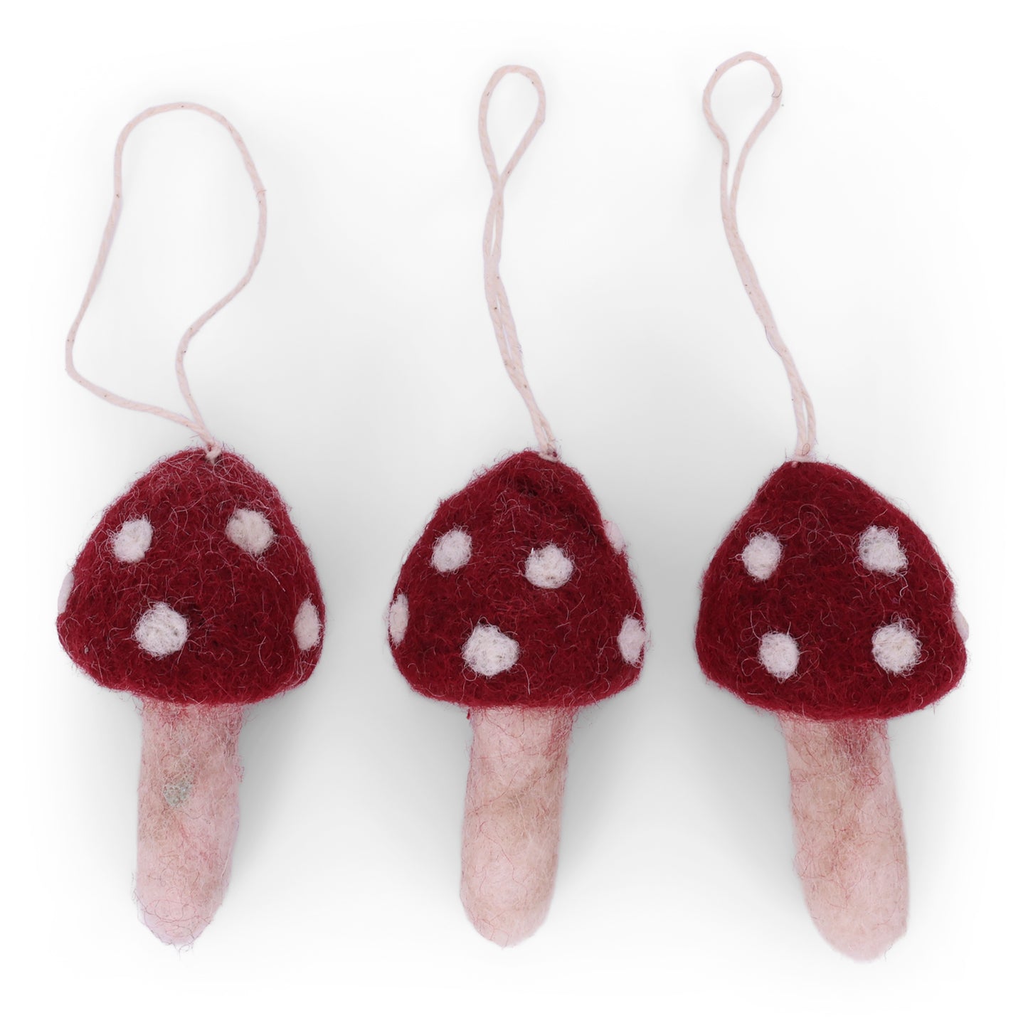 Ornament - Mushrooms (set of 3)