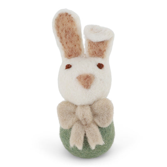 Ornament - Bunny with Bow - Green