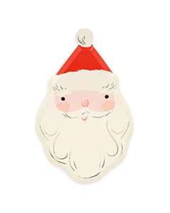 Paper Plates - Jolly Christmas Santa