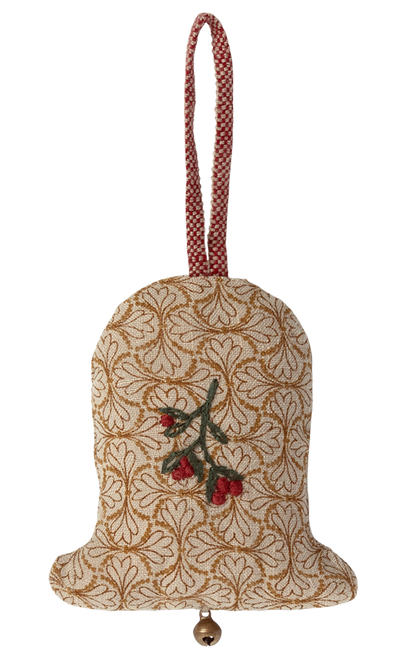 Ornament - Bell with Red Flowers