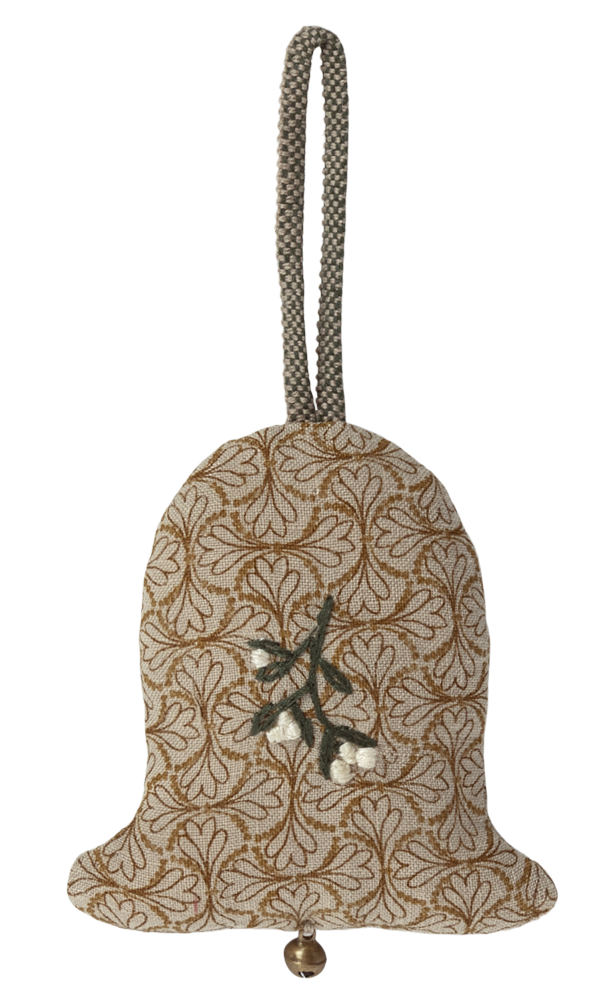 Ornament - Bell with White Flowers