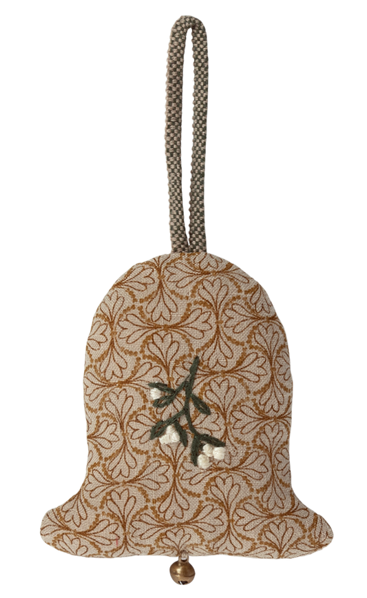 Ornament - Bell with White Flowers