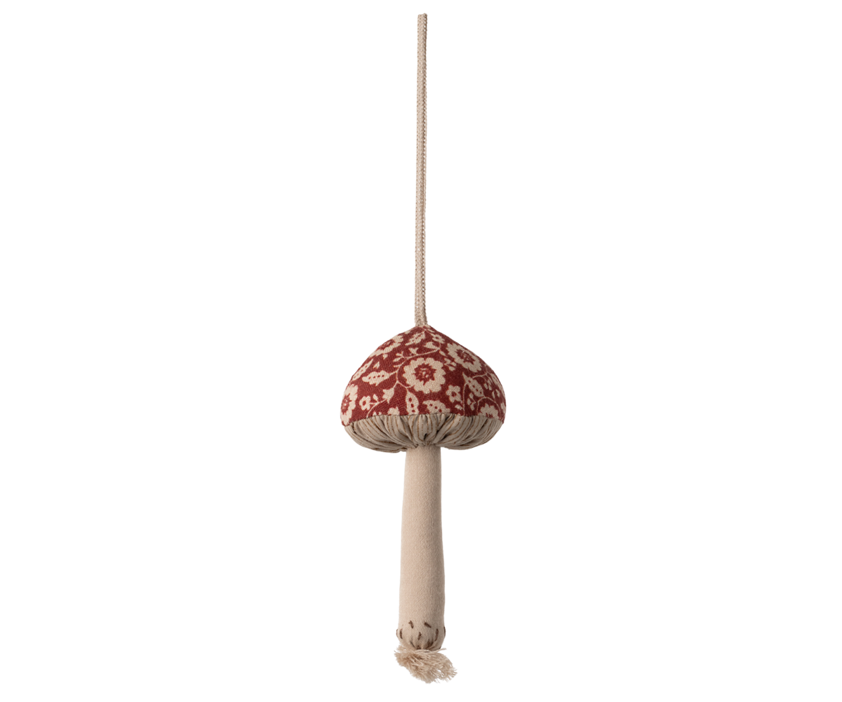 Ornament - Red Mushroom Winter Flower