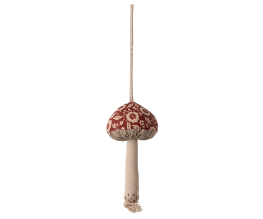 Ornament - Red Mushroom Winter Flower