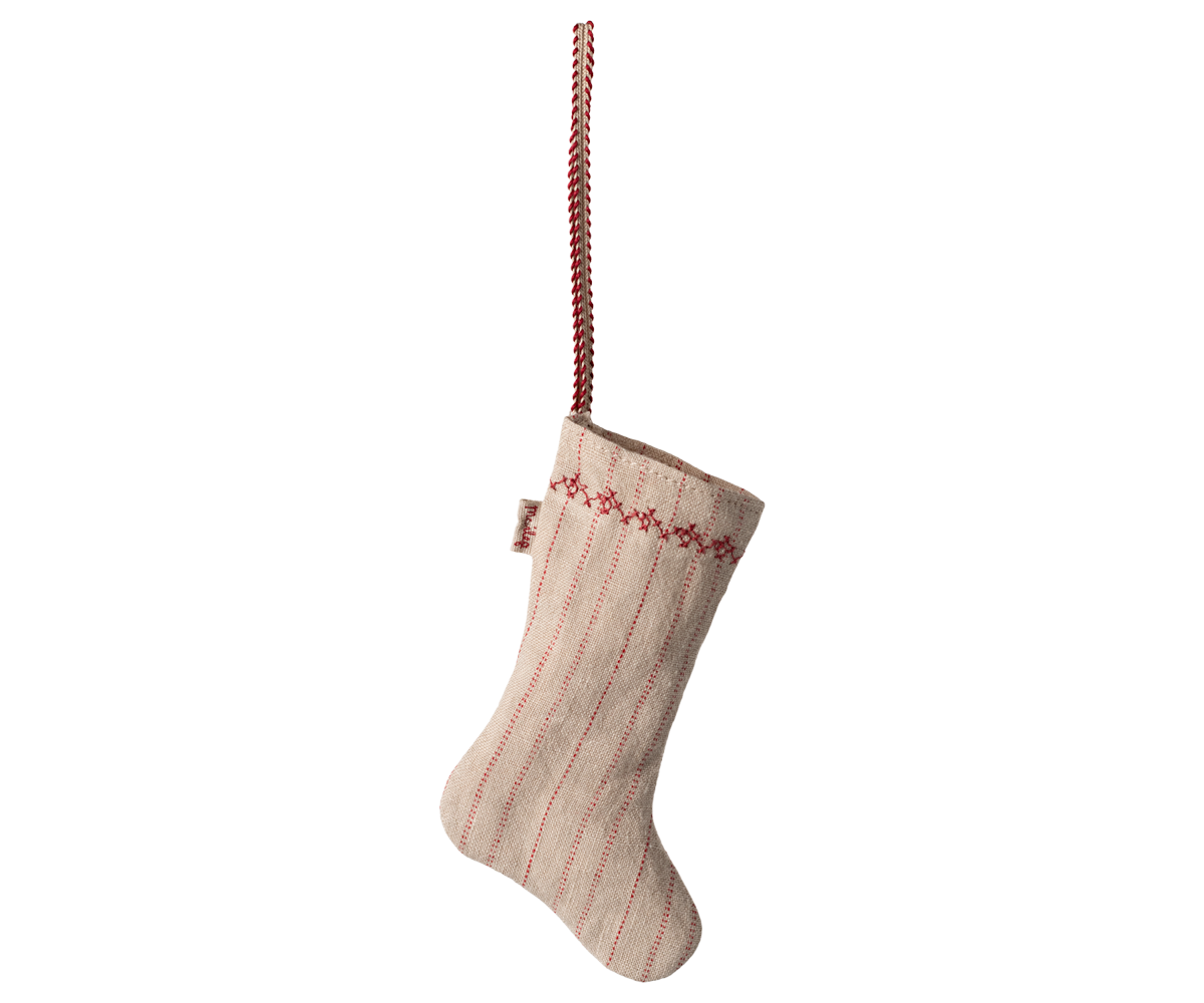 Christmas Stocking - Striped Sand