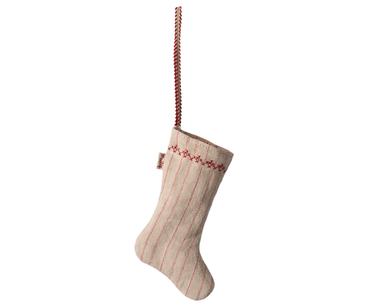 Christmas Stocking - Striped Sand