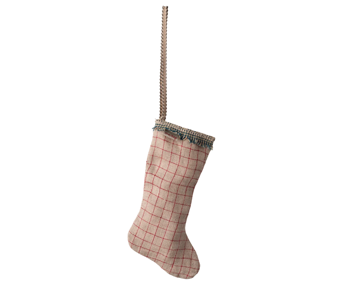Christmas Stocking - Checker Sand