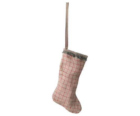 Christmas Stocking - Checker Sand