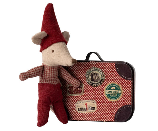 Baby in Suitcase - Christmas Mouse