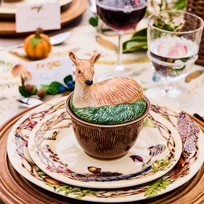 Forest Walk - Deer Bowl with Lid