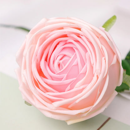 Floral Stem - Garden Rose Pink 17"