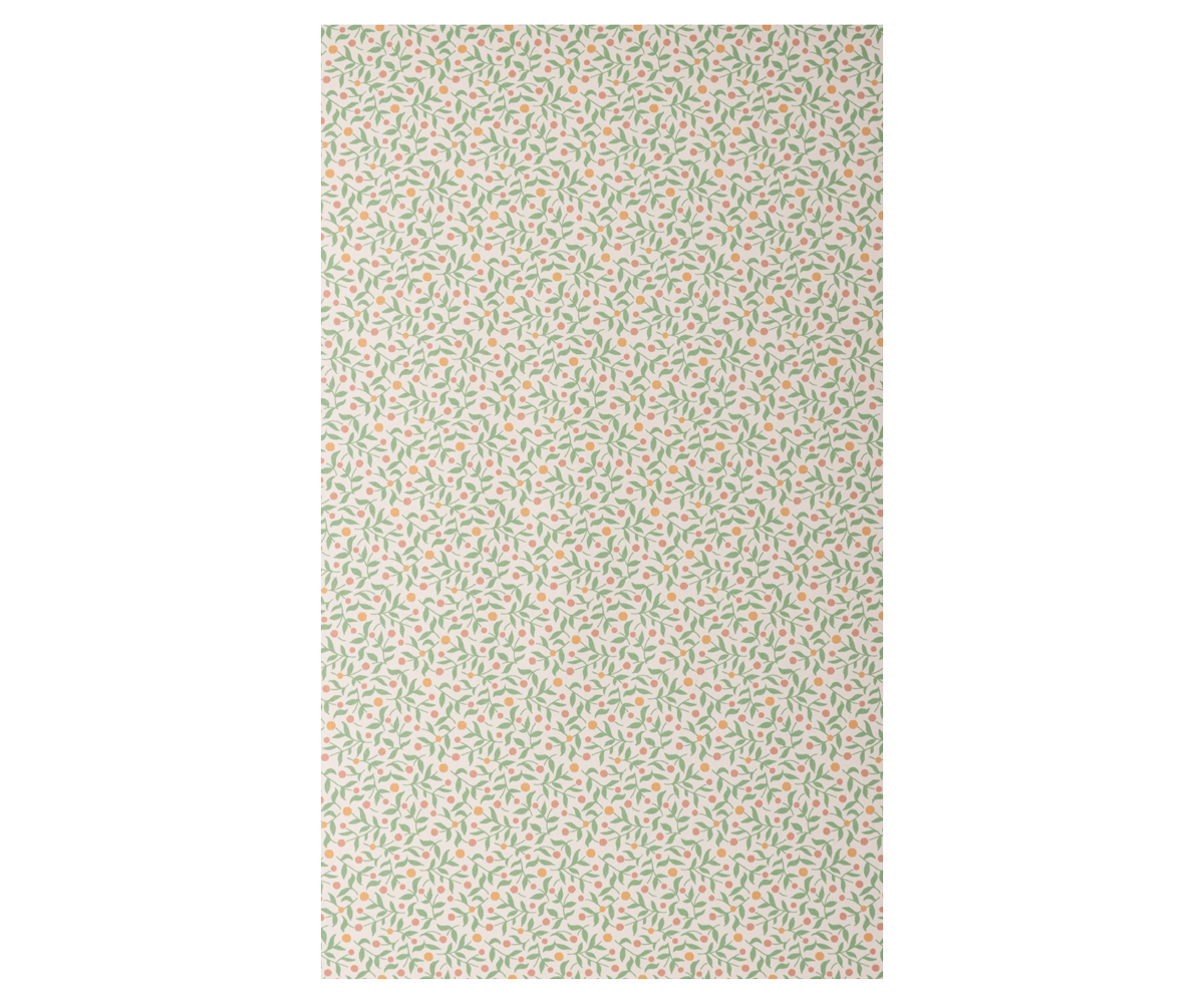 Gift Wrap - Berry Branches - Green 10m