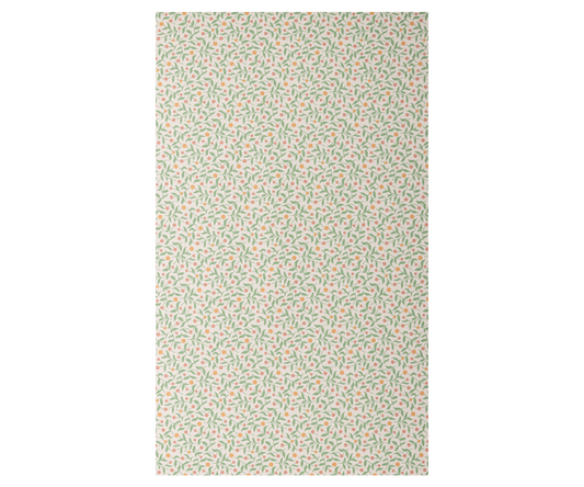 Gift Wrap - Berry Branches - Green 10m