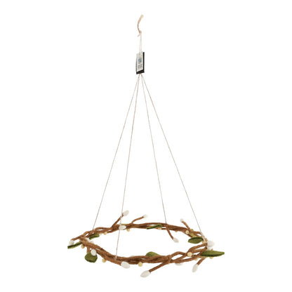 Hanging Wreath - Light Yellow Berries