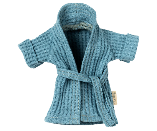 Mouse Clothes - Mum & Dad - Bathrobe Dusty Blue