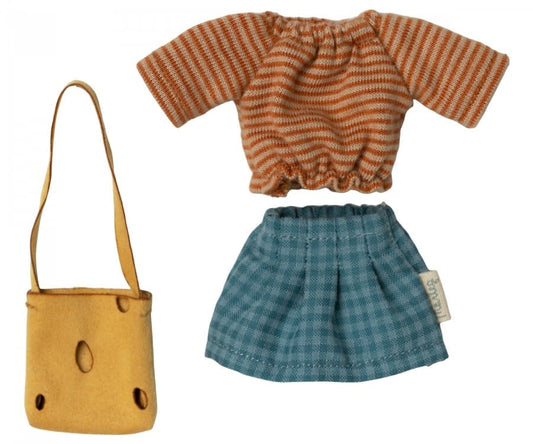 Mouse Clothes - Mum - Skirt & Cheese Bag