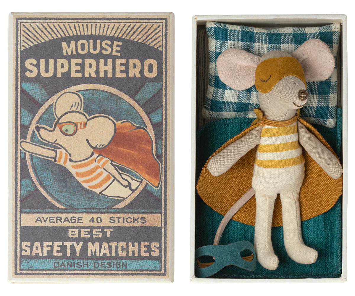 Little Brother Mouse - Superhero in a Matchbox