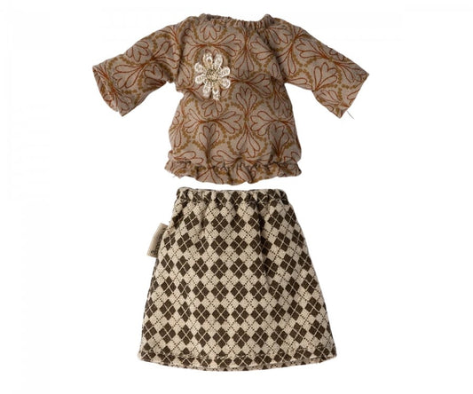Mouse Clothes - Grandma - Blouse & Skirt