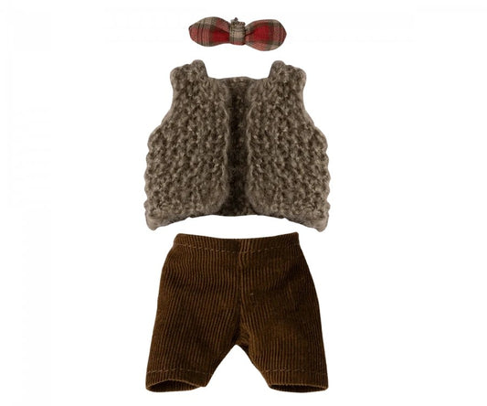 Mouse Clothes - Grandpa - Vest, Pants & Butterfly