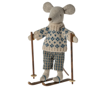 Dad Mouse - Winter with Ski Set