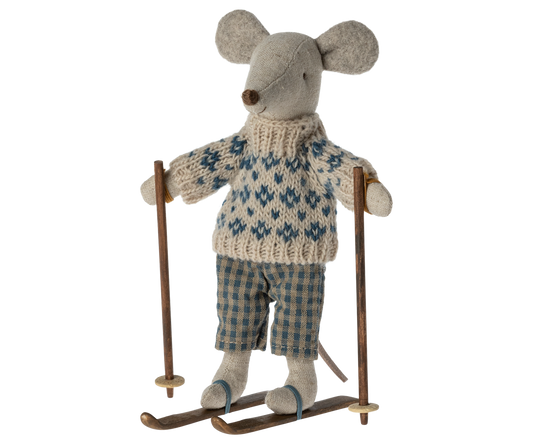 Dad Mouse - Winter with Ski Set