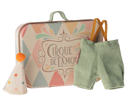 Mouse Clothes - Little Brother - Clown Clothes in Suitcase