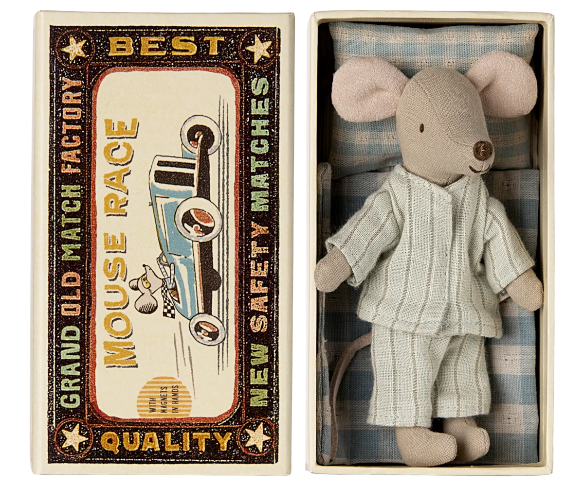 Big Brother Mouse - Matchbox - Light Blue Stripe