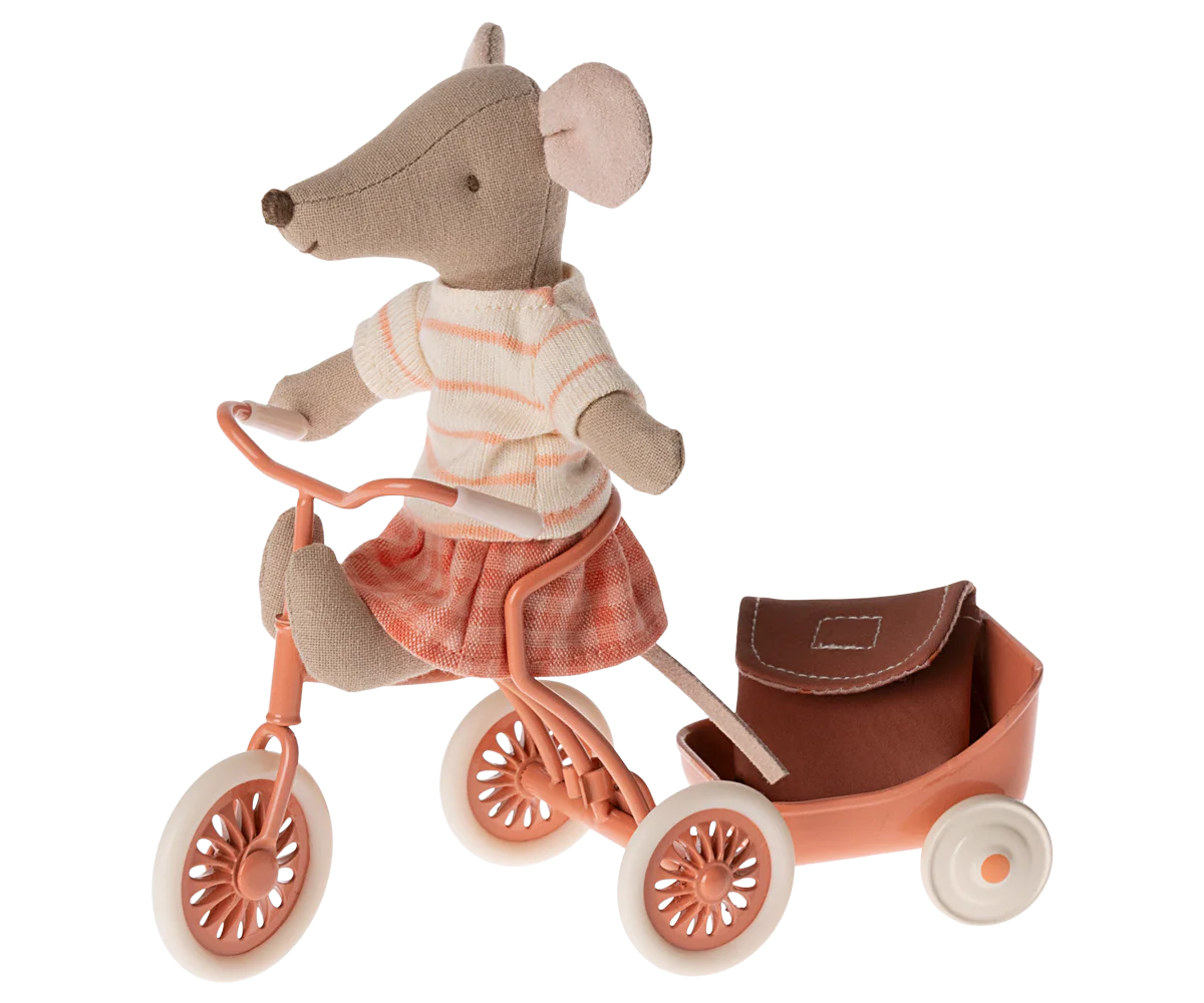 Big Sister Mouse - Tricycle - Coral