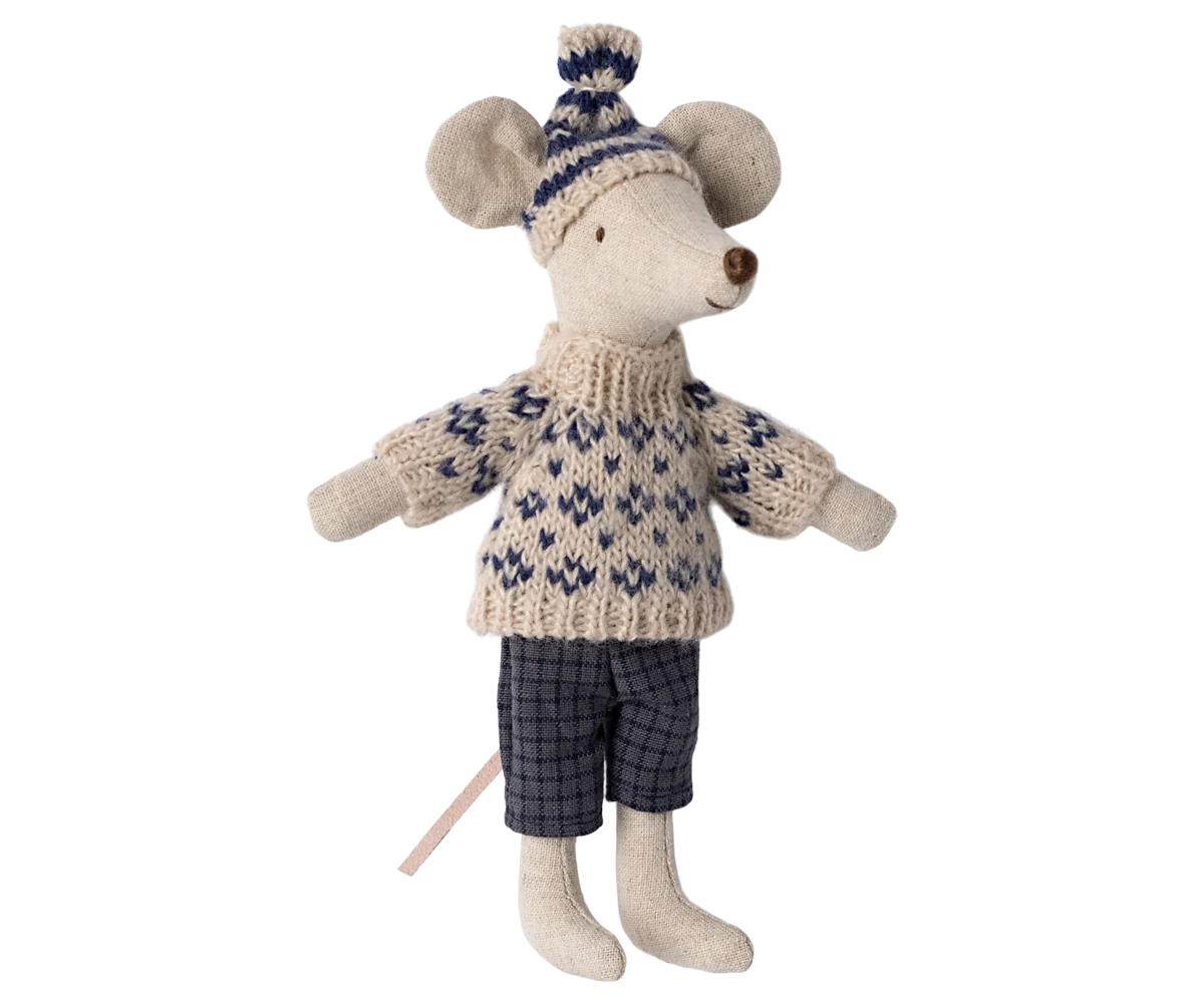 Dad Mouse - Winter with Ski Set & Hat